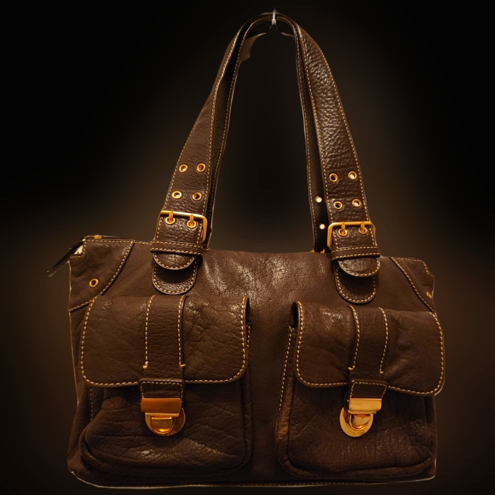 SAK Leather Satchel-Brown